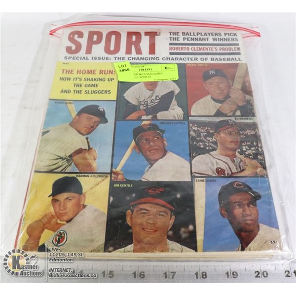 4 X 1960'S SPORTS MAGAZINE COVERS ALL SPORTS
