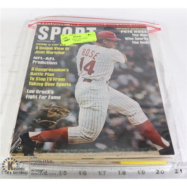 4 X 1960'S SPORTS MAGAZINE COVERS ALL SPORTS