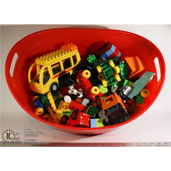 BASKET OF LEGO