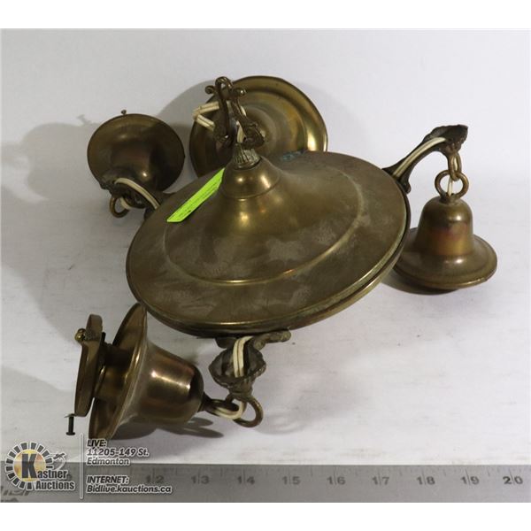 VINTAGE BRASS CEILING FIXTURE