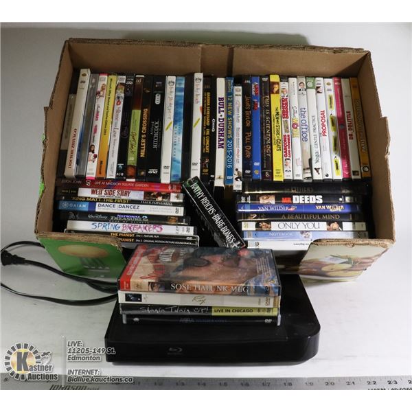 SAMSUNG BLUE RAY WITH MOVIES