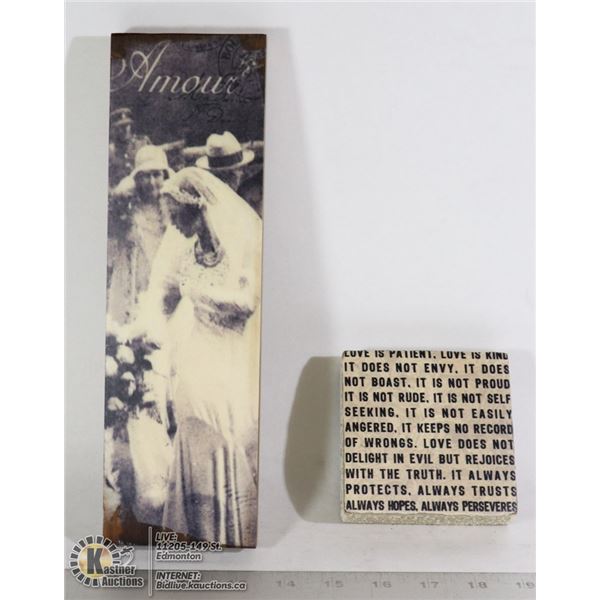 WALL ART (TIM-BER ART & LOST + FOUND)