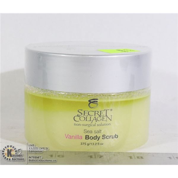 SECRET COLLAGEN SEA SALT VANILLA BODY SCRUB