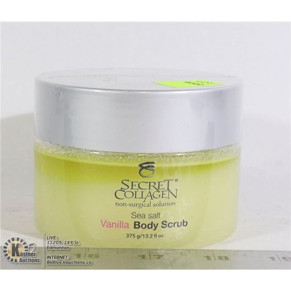 SECRET COLLAGEN SEA SALT VANILLA BODY SCRUB