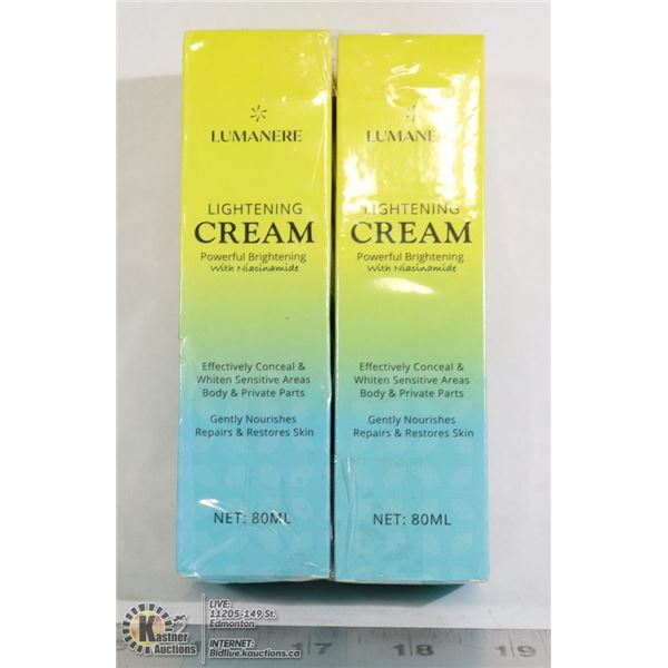 LOT OF 2 LUMANERE LIGHTENING CREAM