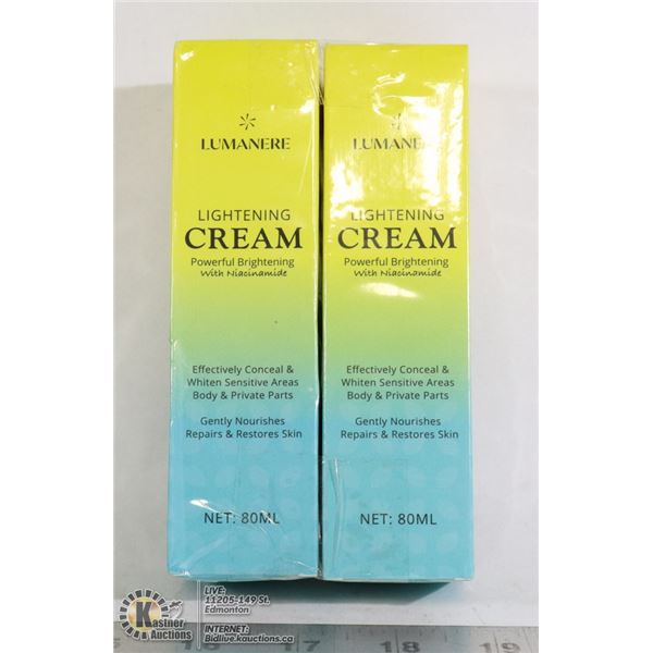 LOT OF 2 LUMANERE LIGHTENING CREAM