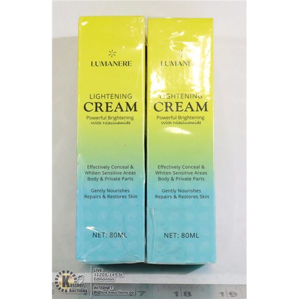 LOT OF 2 LUMANERE LIGHTENING CREAM