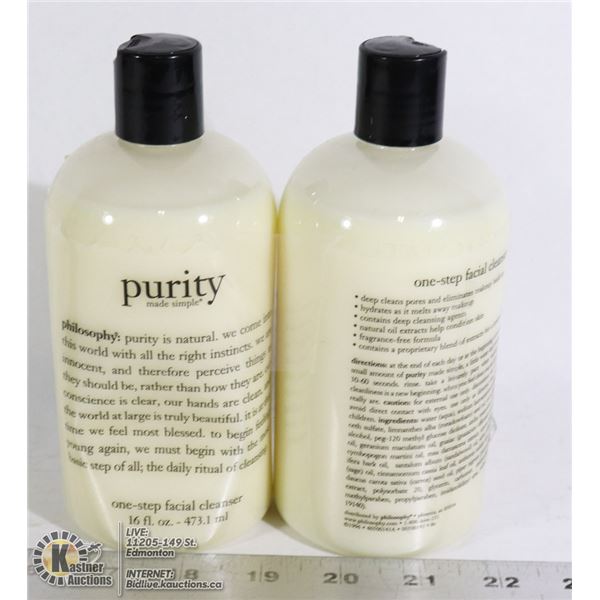 TWO BOTTLES OF PURITY ONE STEP FACIAL CLEANSER