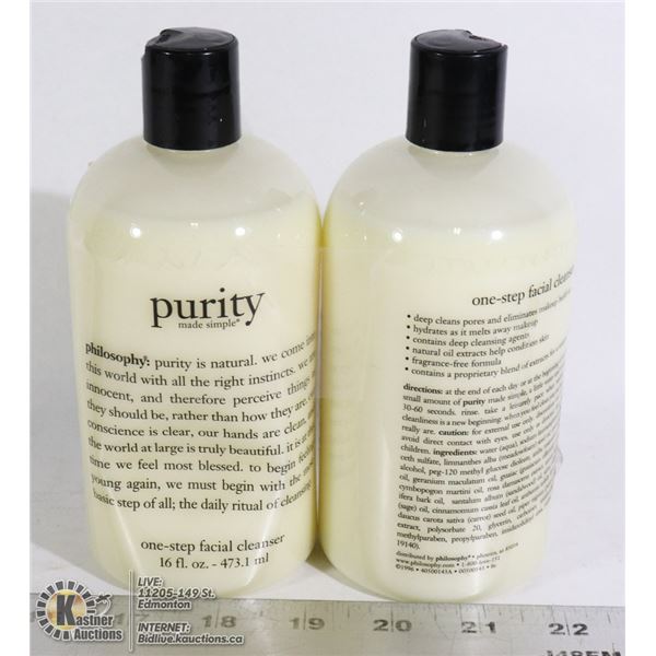 TWO BOTTLES OF PURITY ONE STEP FACIAL CLEANSER