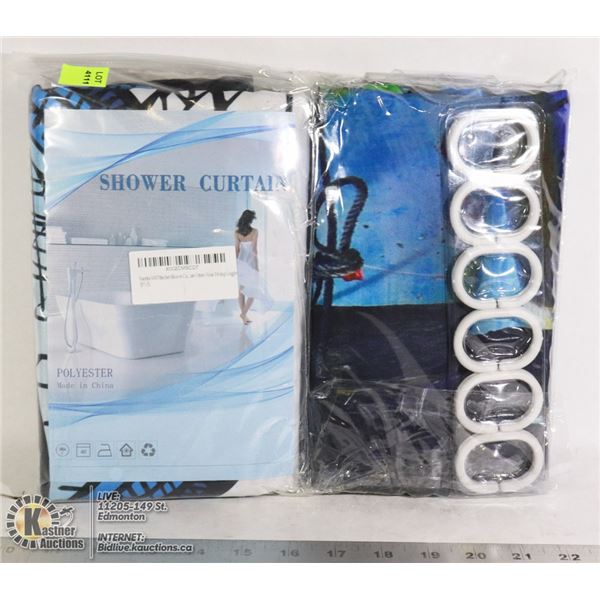 LOT OF TWO SHOWER CURTAINS