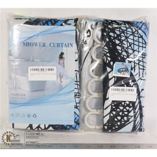 LOT OF TWO SHOWER CURTAINS