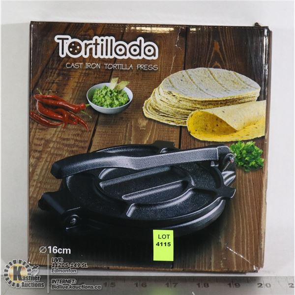 TOTILLADA 16CM CAST IRON TORTILLA PRESS