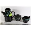 Image 1 : ROYAL CANADIAN ART POTTERY CREAM, SUGAR & COFFEE