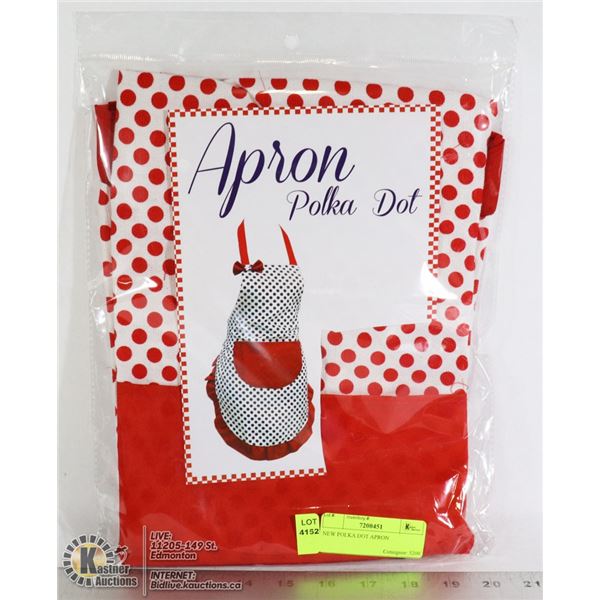 NEW POLKA DOT APRON