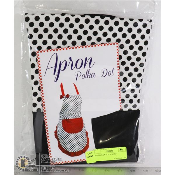 NEW POLKA DOT APRON