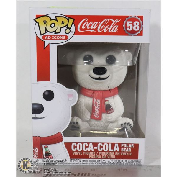 SCARCE POP COCA-COLA POLAR BEAR, NEW