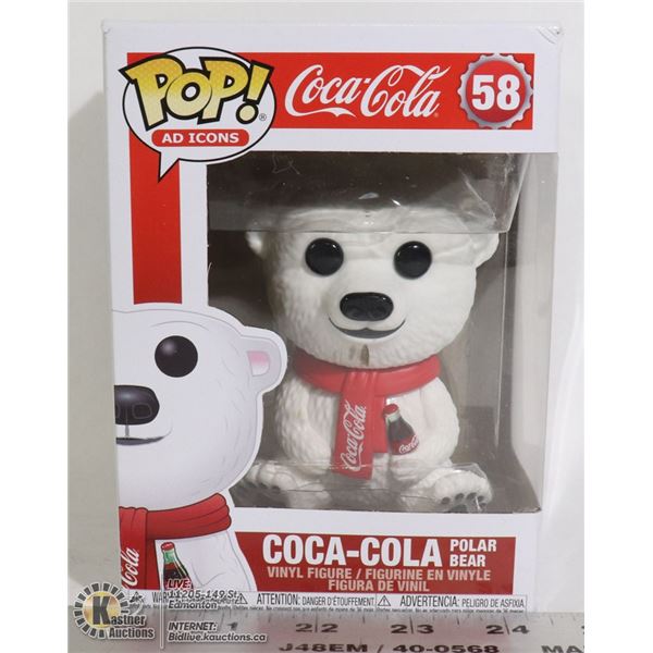 SCARCE POP COCA-COLA POLAR BEAR, NEW