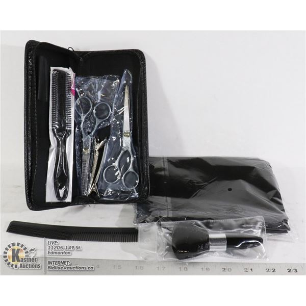 HAIRCUT KIT: INCLUDES TWO SCISSORS