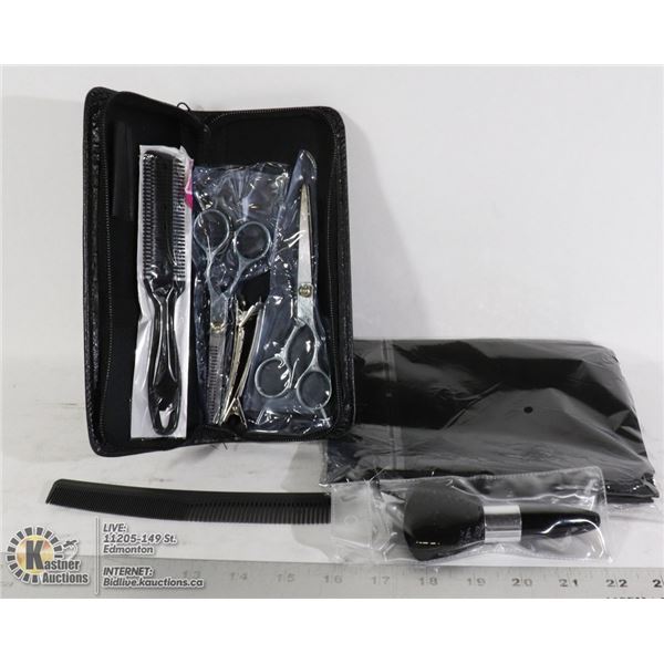 HAIRCUT KIT: INCLUDES TWO SCISSORS