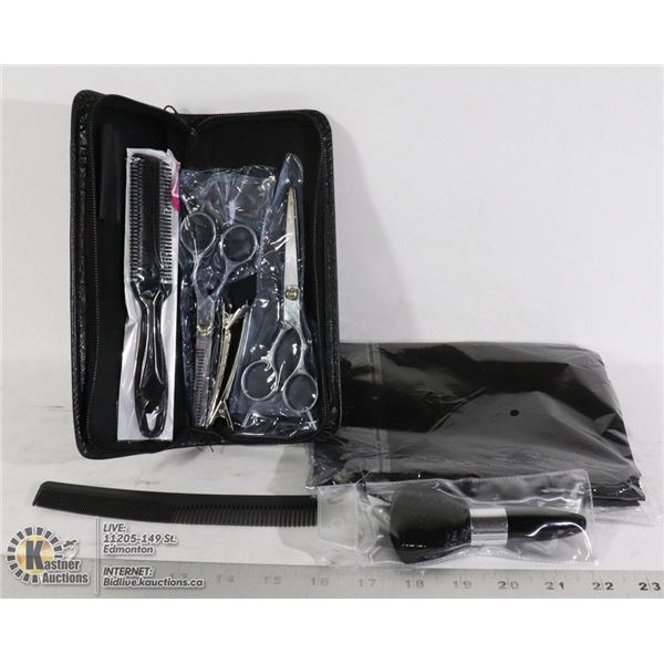 HAIRCUT KIT: INCLUDES TWO SCISSORS