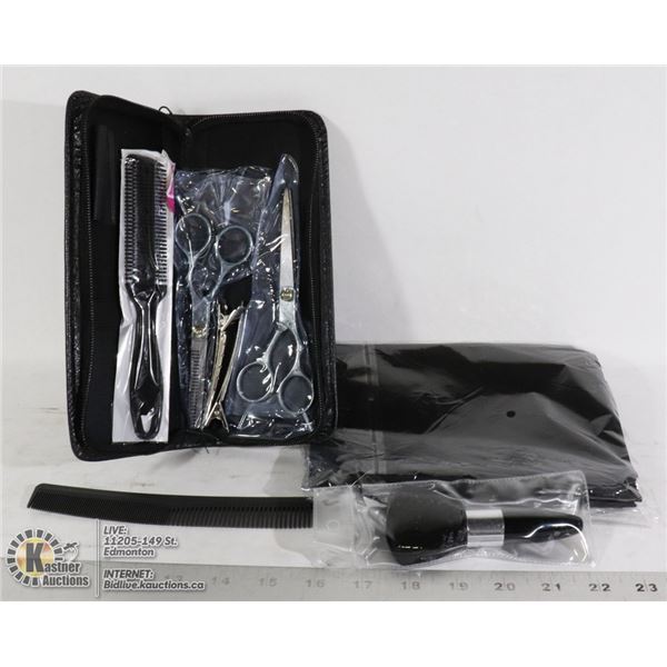 HAIRCUT KIT: INCLUDES TWO SCISSORS