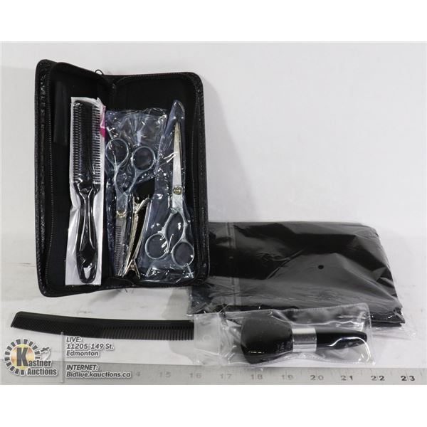 HAIRCUT KIT: INCLUDES TWO SCISSORS