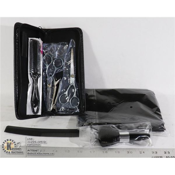 HAIRCUT KIT: INCLUDES TWO SCISSORS