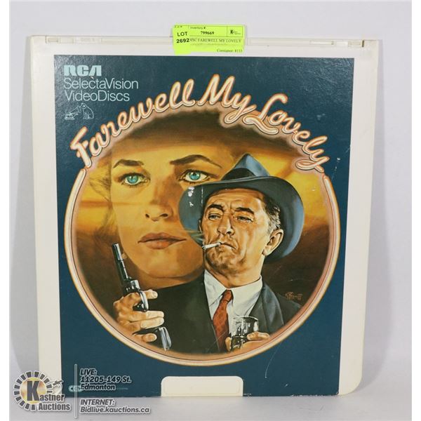 LASER DISC FAREWELL MY LOVELY