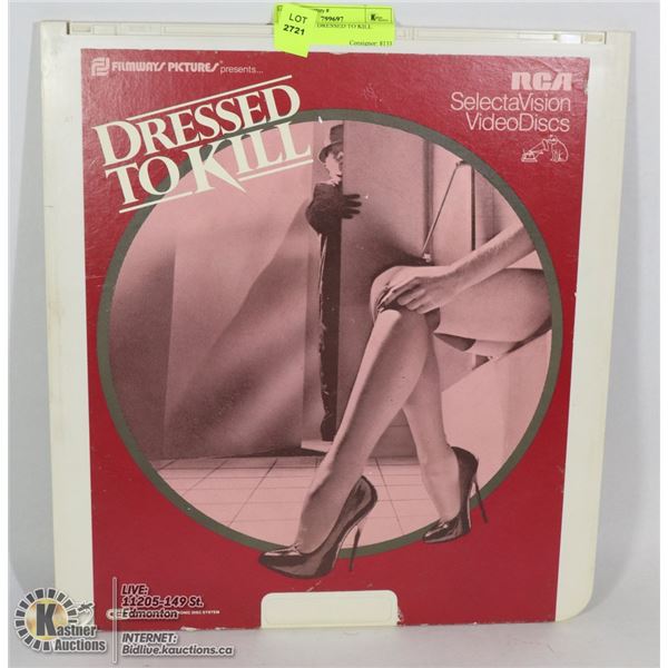 LASER DISC DRESSED TO KILL