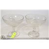 Image 1 : 2 COMPOTES PRESSED GLASS