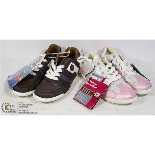 TWO PAIRS OF PEPPERTS KINDER SNEAKER SIZE EU 34