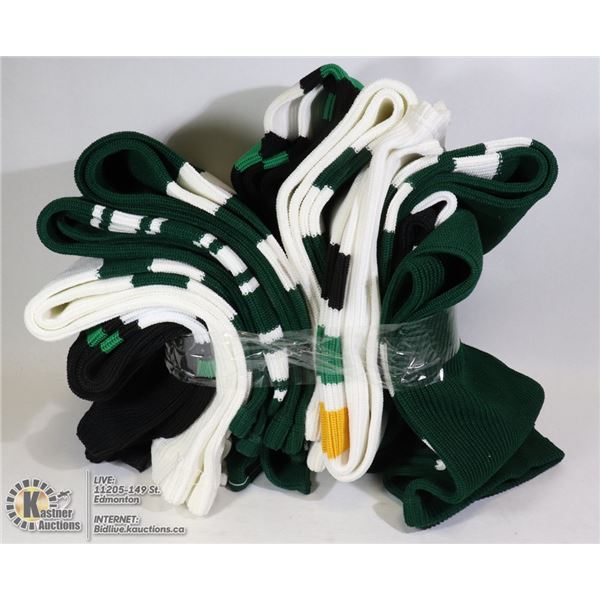 10 PAIRS OF ASSORTED HOCKEY SOCKS ASSORTED SIZES