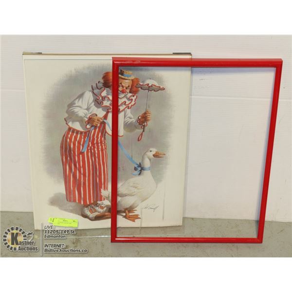 CLOWN GOOSE ARTIST ART SARNOFF