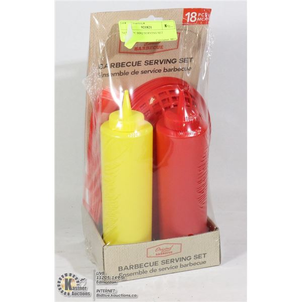 NEW 18PC BBQ SERVING SET