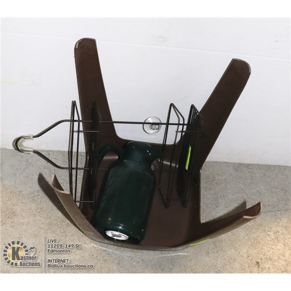 FLAIR RUBBER STOOL, WARMER AND RACK