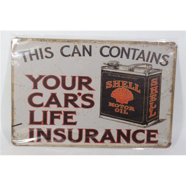 NEW SHELL MOTOR OIL METAL SIGN
