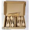Image 1 : 220PC ECO LOGIC DISPOSABLE WOODEN CUTLERY SET