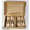 Image 1 : 220PC ECO LOGIC DISPOSABLE WOODEN CUTLERY SET