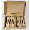 Image 1 : 220PC ECO LOGIC DISPOSABLE WOODEN CUTLERY SET