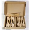Image 1 : 220PC ECO LOGIC DISPOSABLE WOODEN CUTLERY SET