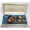 Image 1 : LARGE JEWELRY BOX FULL OF MIXED JEWELRY