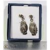 Image 1 : PAIR OF .925 STERLING SILVER VINTAGE EARRINGS