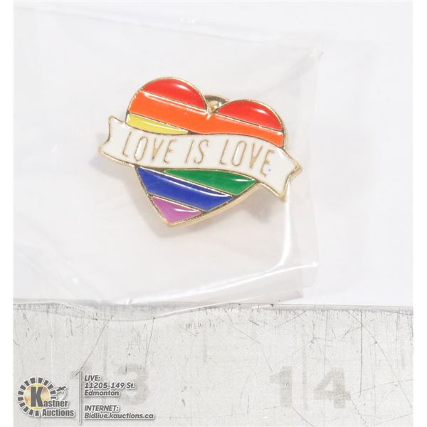 NEW LOVE IS LOVE PIN