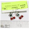 Image 1 : NEW CHERRY THEME FASHION EARRINGS