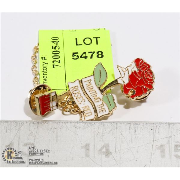 PAINTING THE ROSES RED PIN