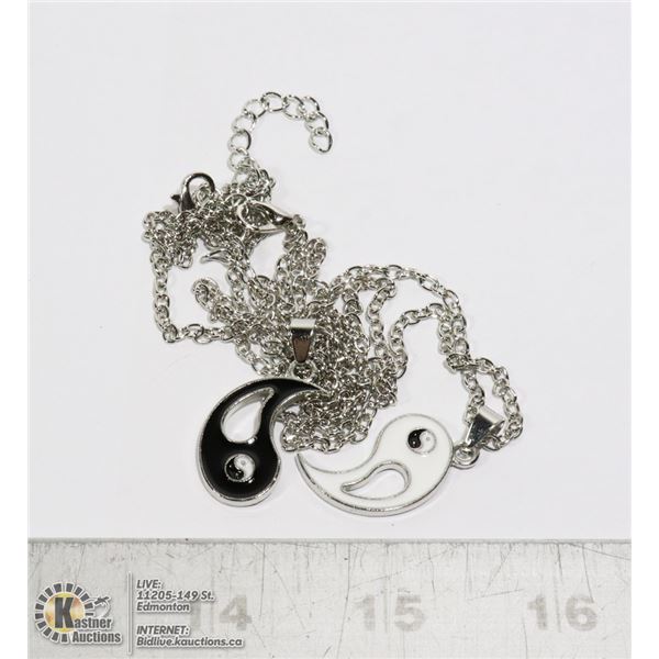 NEW YING AND YANG NECKLACE SET