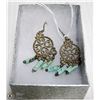 Image 1 : NEW SILVER TURQUOISE EARRINGS, 9 GRAMS
