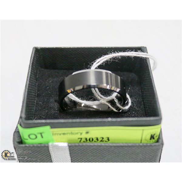 NEW MENS TUNGSTEN RING SIZE 15, 19.7 GRAMS