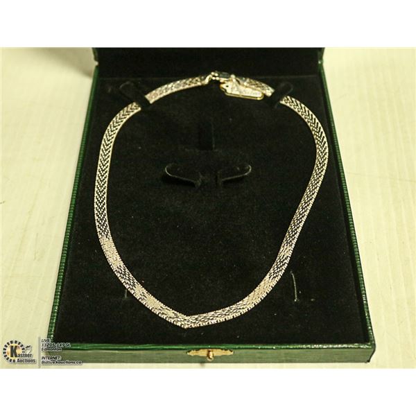 NEW 925 STERLING SILVER ITALY MADE 17"  NECKLACE,