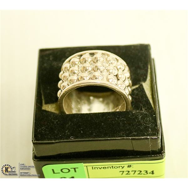 STERLING SILVER RING SIZE 11.5